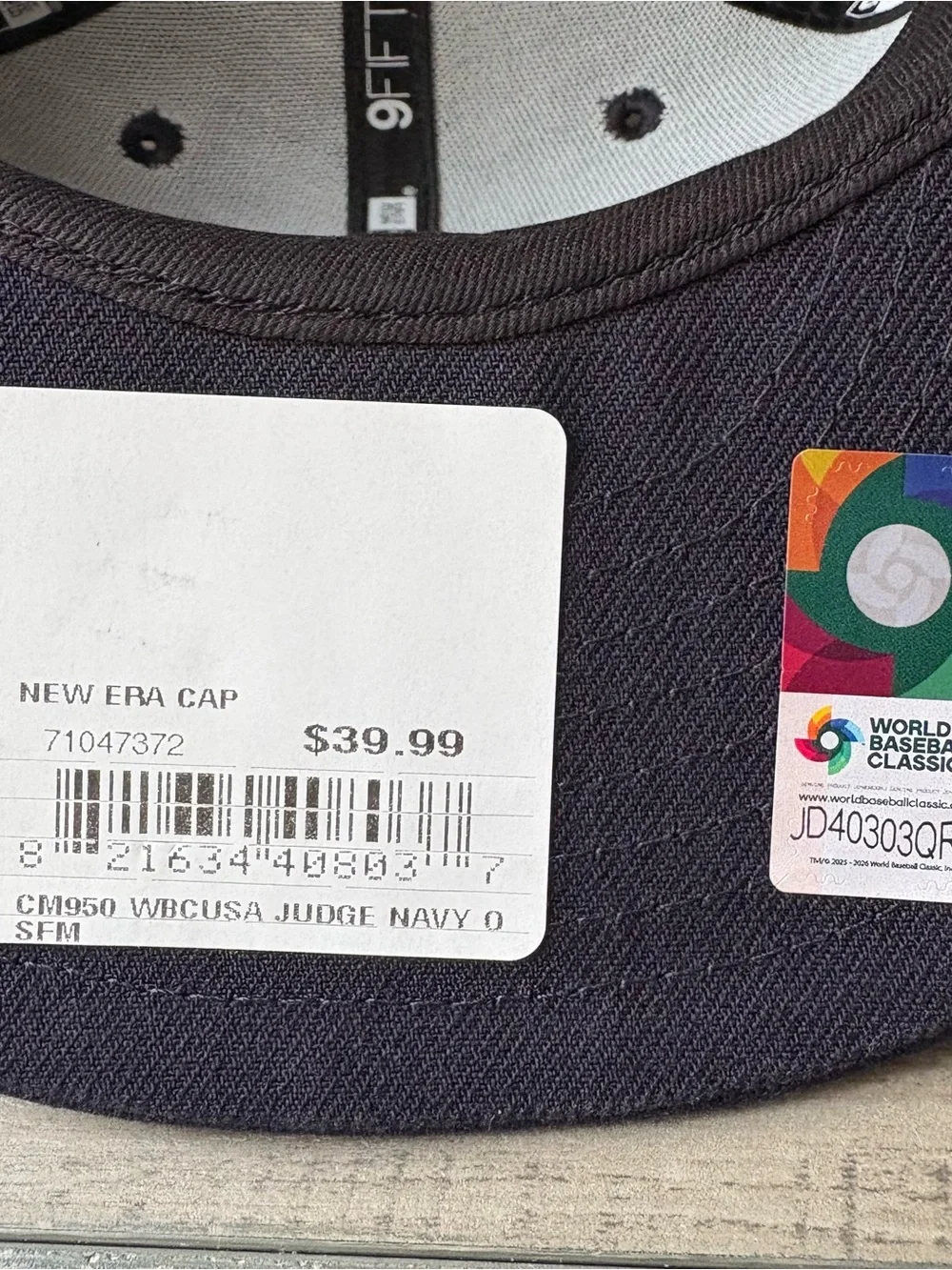 RARE New Era 9Fifty WBC Baseball Team USA Aaron Judge SnapBack Hat Adjustable